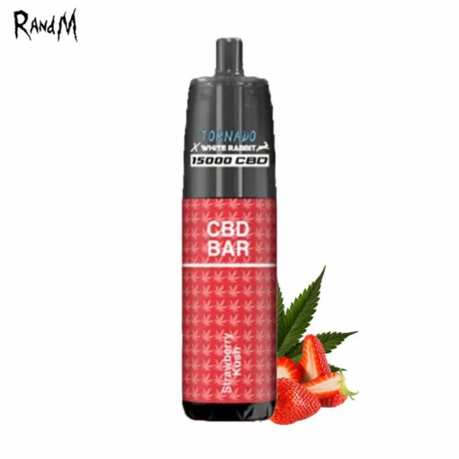 Kit Strawberry Kush 15000 puffs CBD 2x10ml -Tornado White Rabbit – Image 2